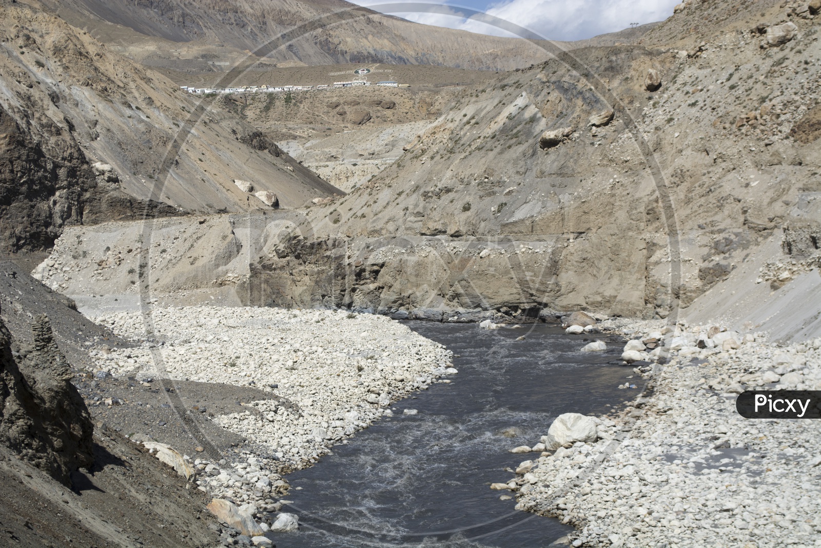 Water Flowing On the River Valleys Of Ladakh