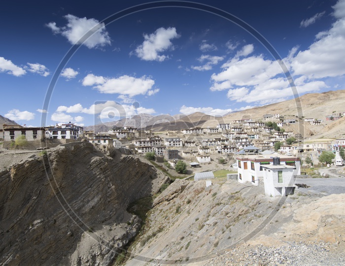 Kibber the highest village in the Lahaul and Spiti region
