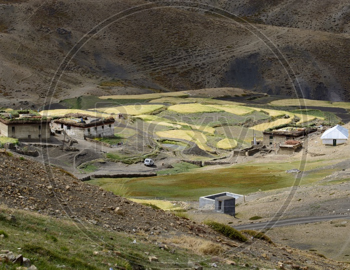 The village of Komic or comic in the Himachal Pradesh