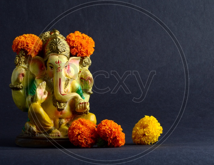 Hindu God Ganesha or Ganapathi.