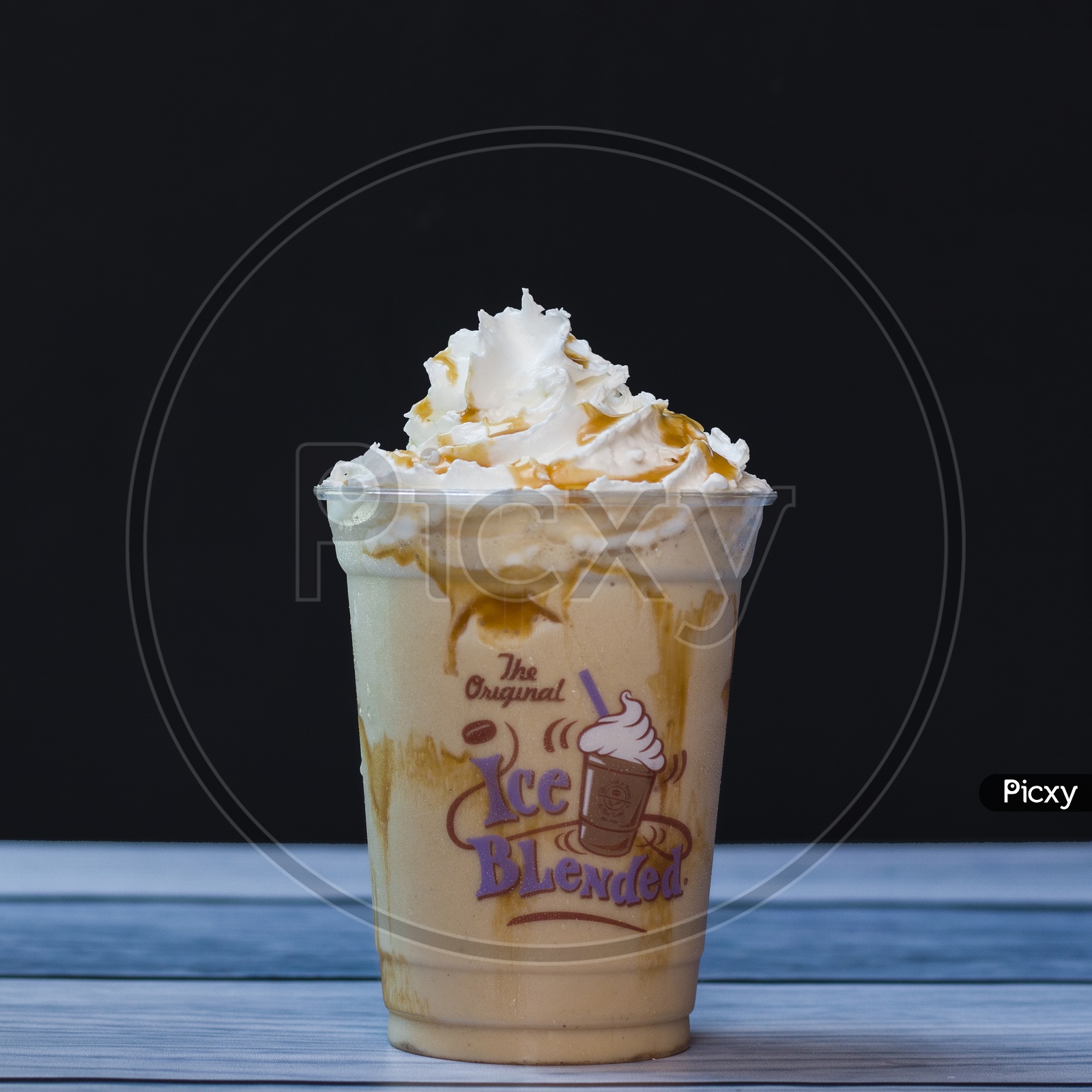 Caramel Ice Blended with Whipped Cream