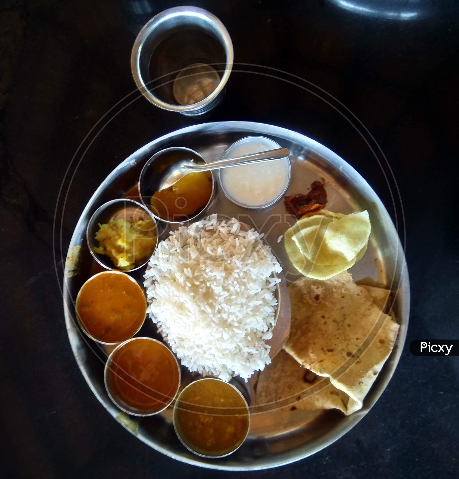The traditional thali