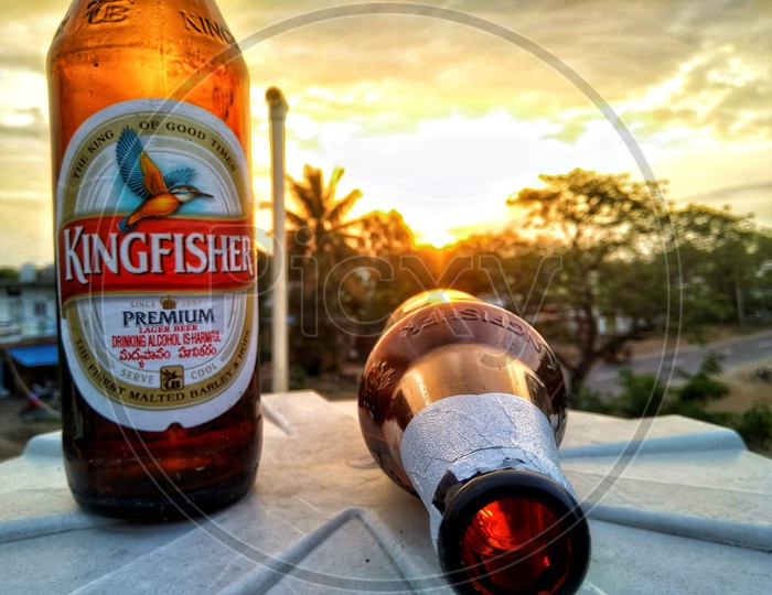 I've only been in love with a beer bottle and sunset