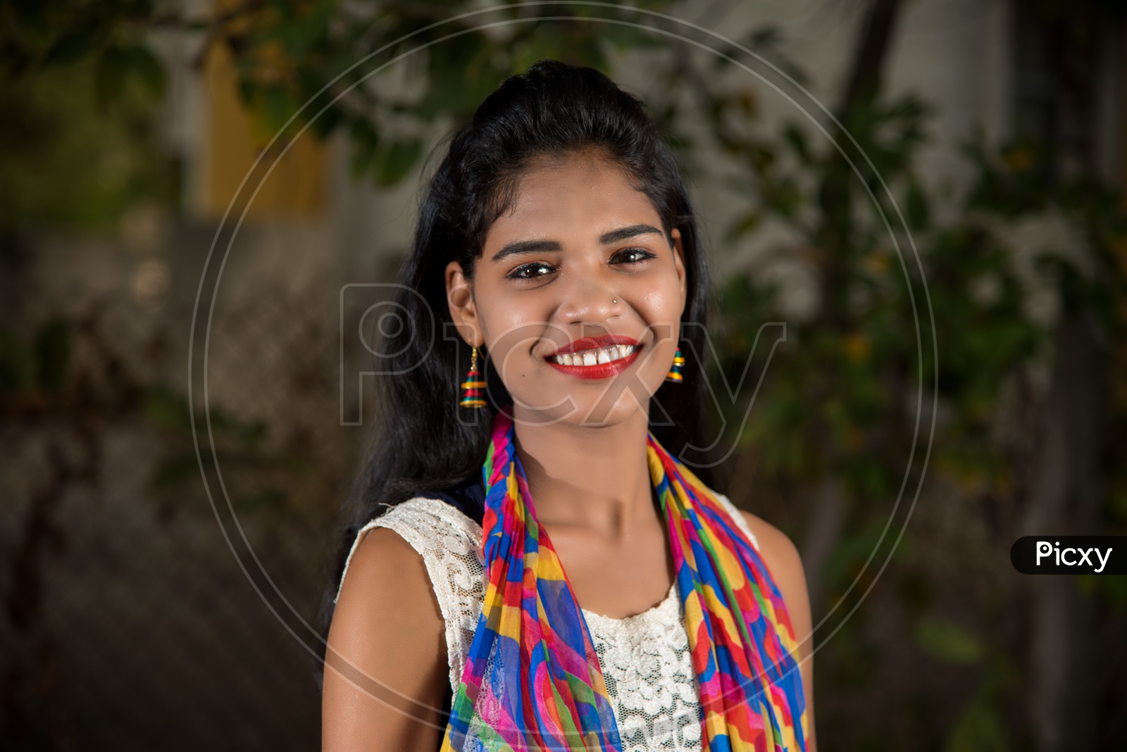Young Indian Girl With a Smile On Her Face