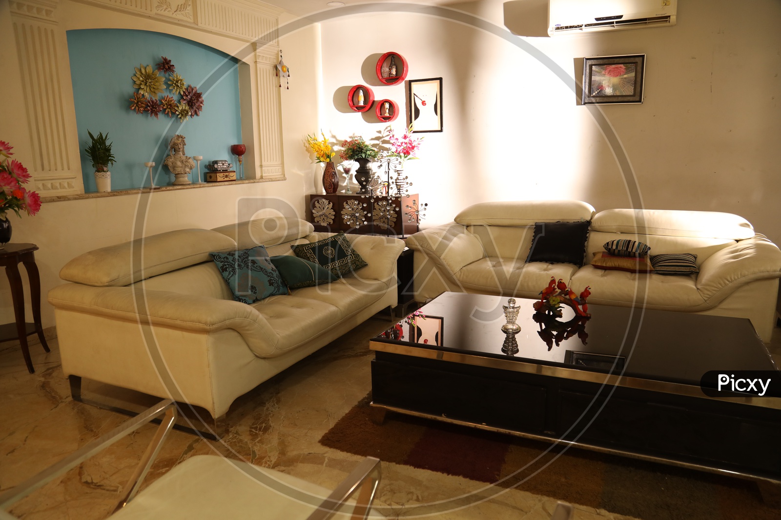 Interior design of a living room