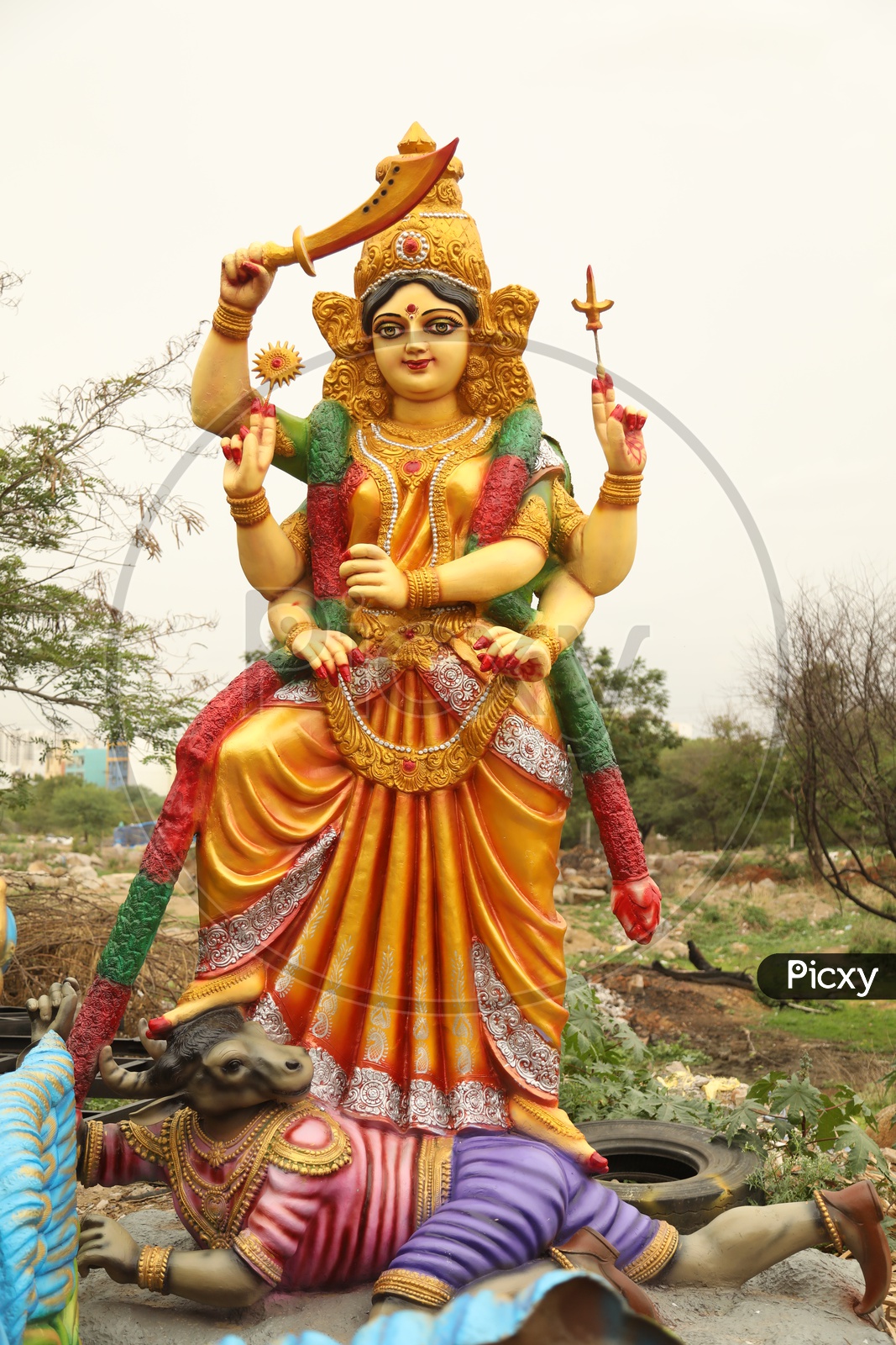 Indian Goddess Plaster Of Paris Statues