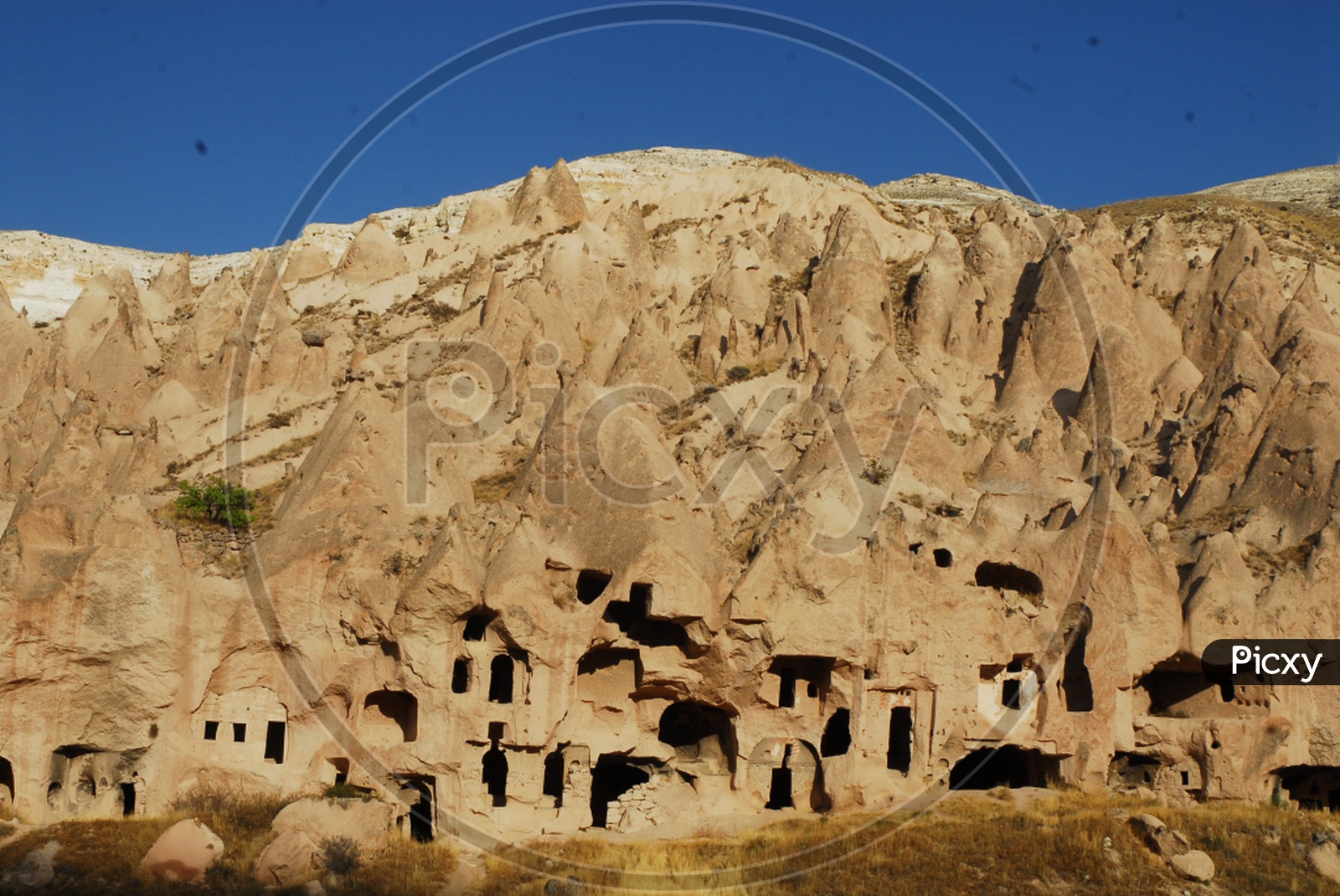 Rock formations at Cappadocia in Turkey