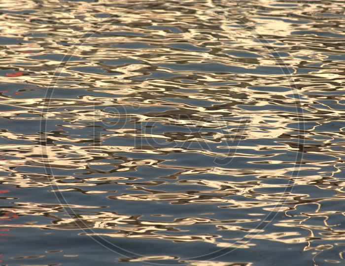 Texture Of Water Ripples On a Water Surface