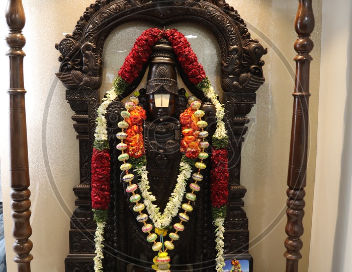 Hindu God Lord Venkateshwara Idol