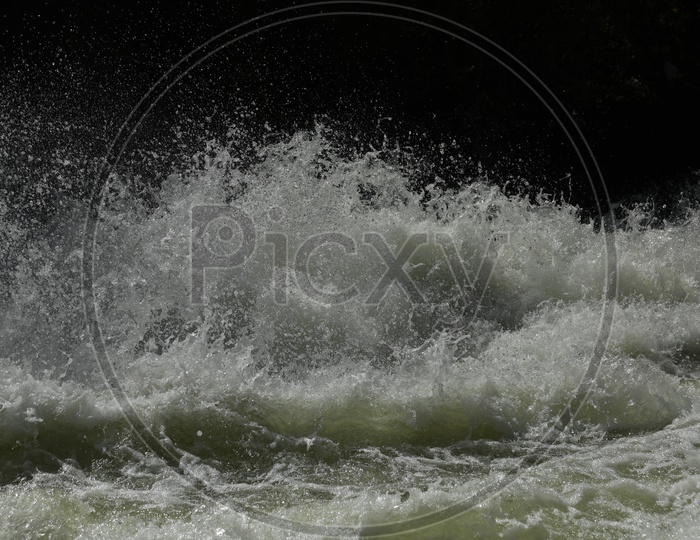 stormy water wave