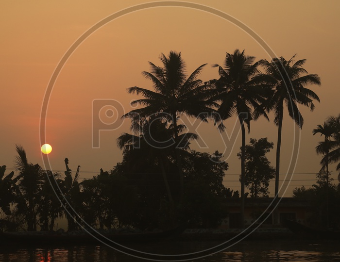 Beautiful Sunset in Kerala