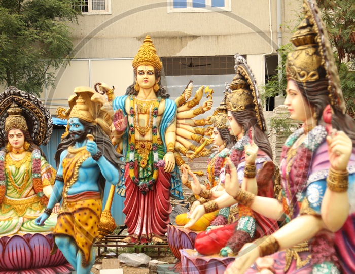 Indian Gods Plaster of Paris idols