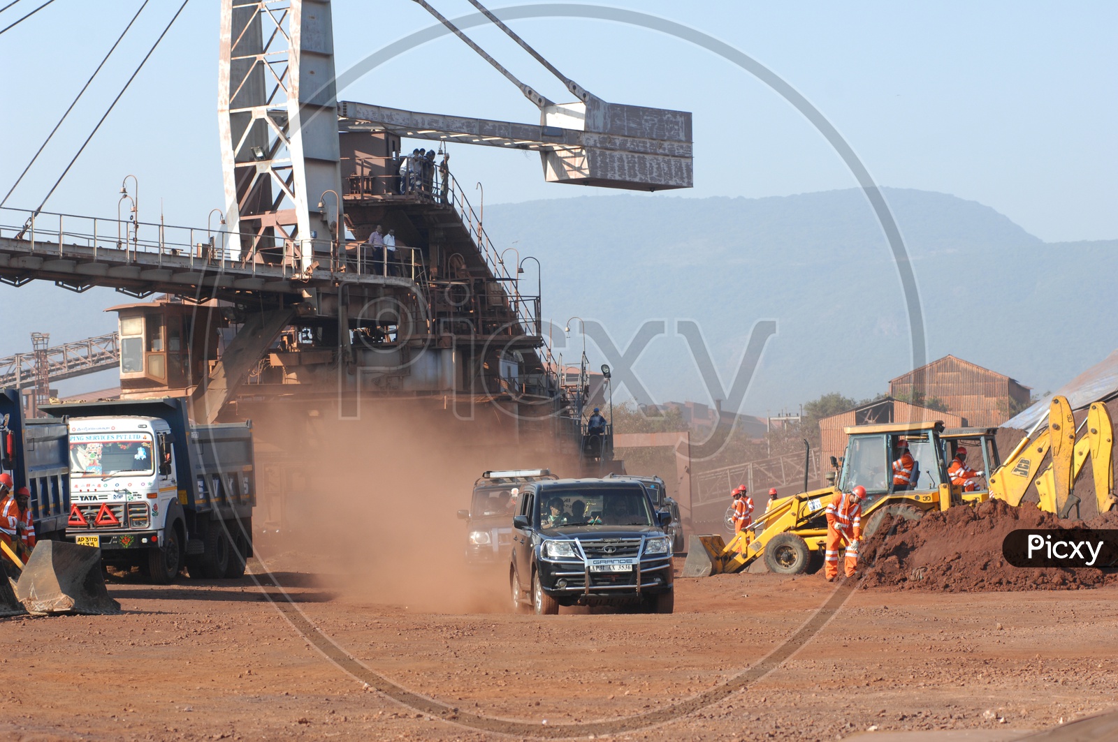 Xuv Car In Mining Area
