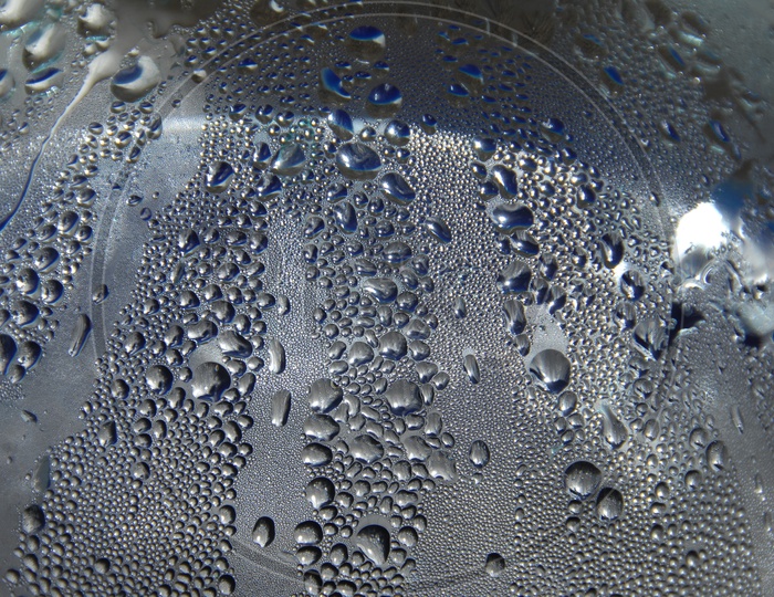 Water droplets abstract background