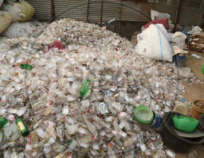 A bunch of reusable bottles