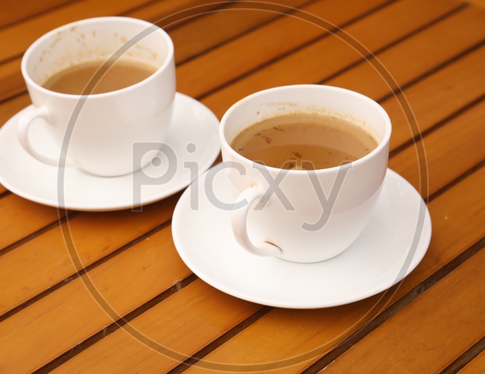 Tea Cups On Table