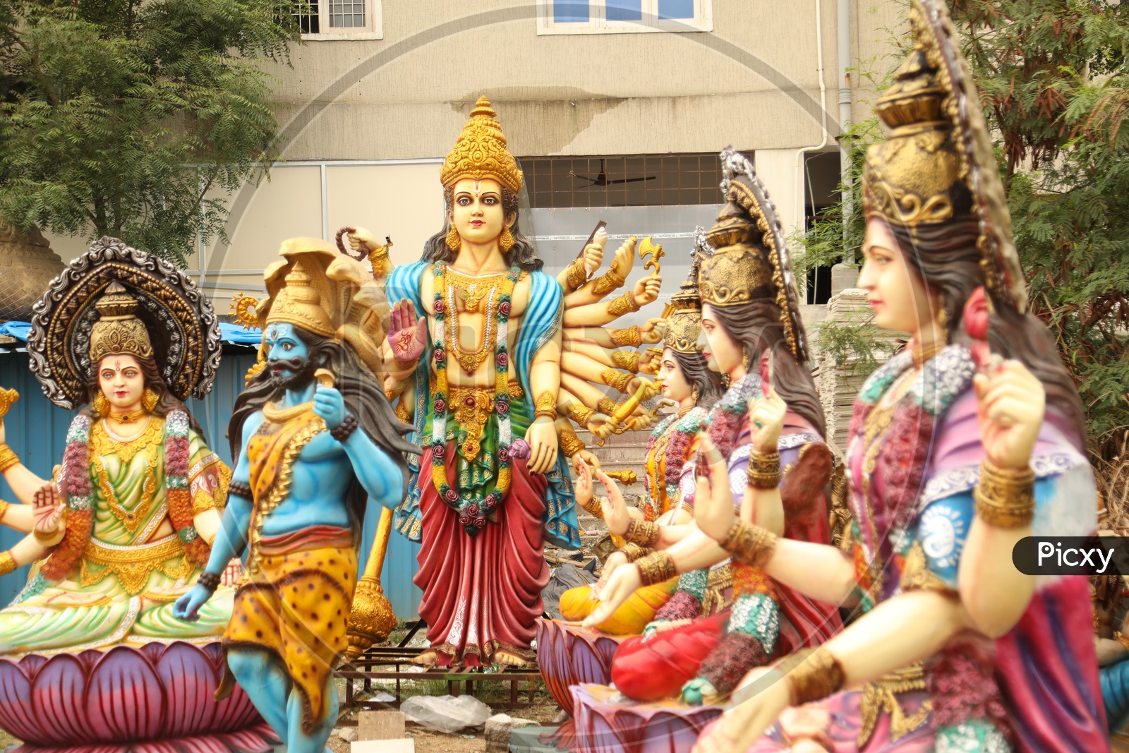 Indian Gods Plaster of Paris idols