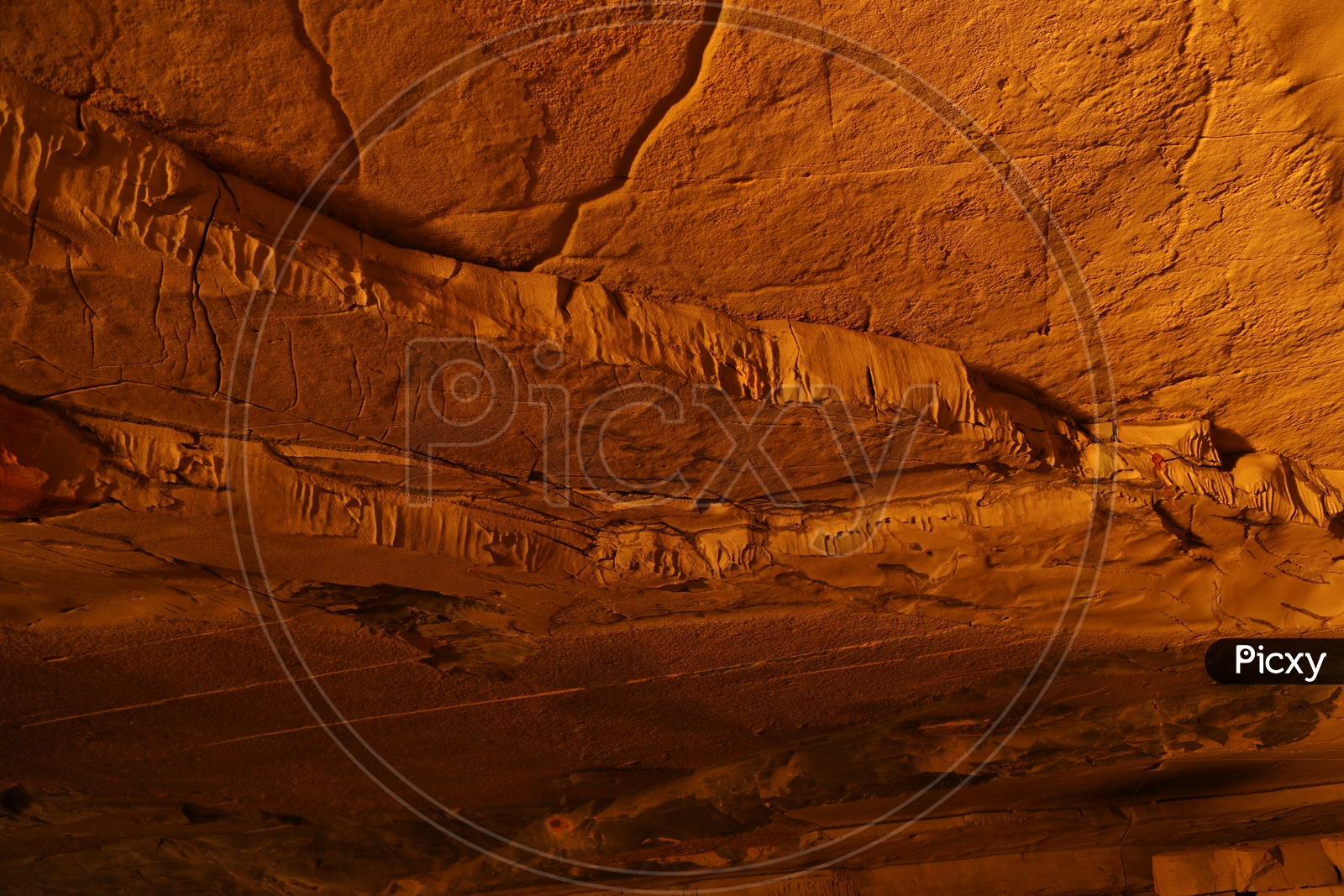 Rock Texture Inside The Belum Caves