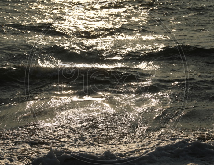 Water wave in a beach