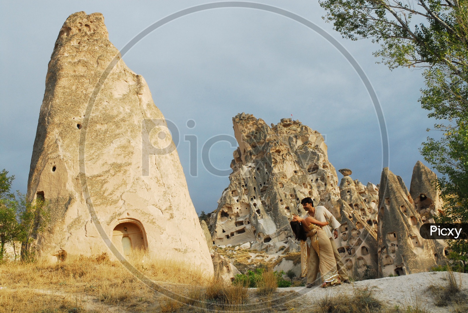 Tollywood movie still in Uchisar Castle, Cappadocia