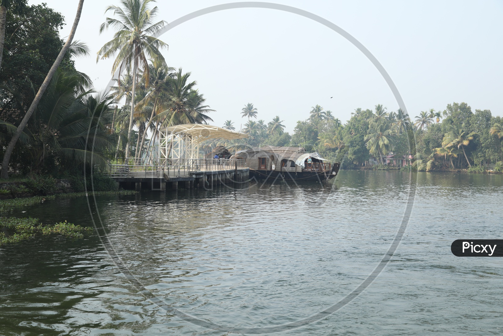 Boat Houses in Kerala Backwaters