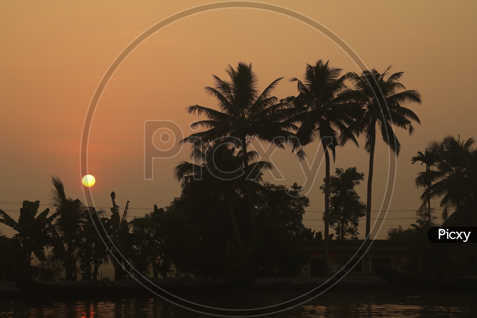 Beautiful Sunset in Kerala