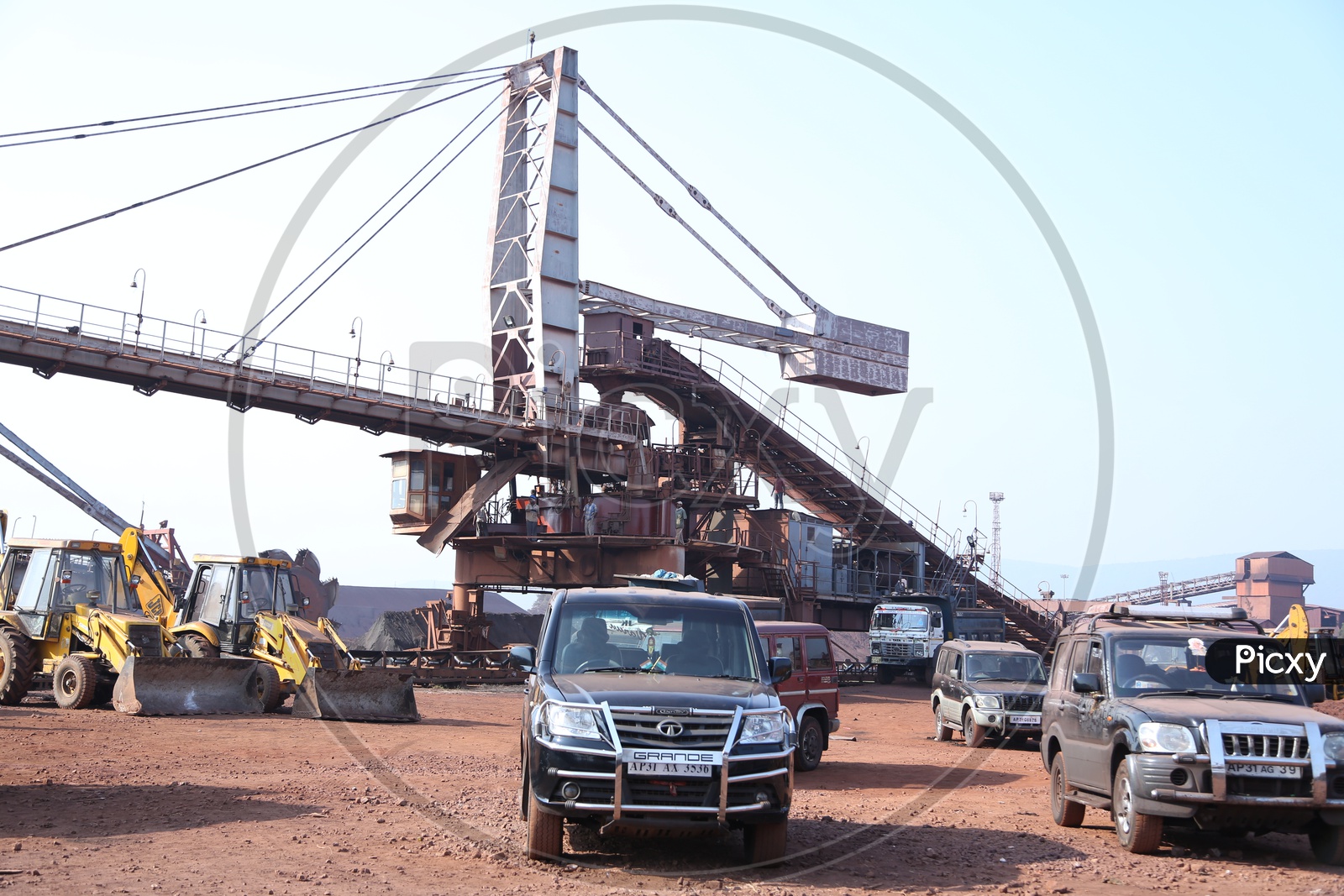 Xuv Cars In a Mining Area