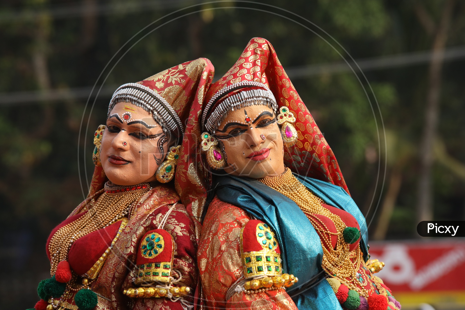 Kathakali Dancers Performing