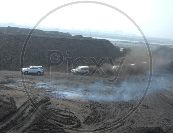 Car Chase in Coal Mining Area