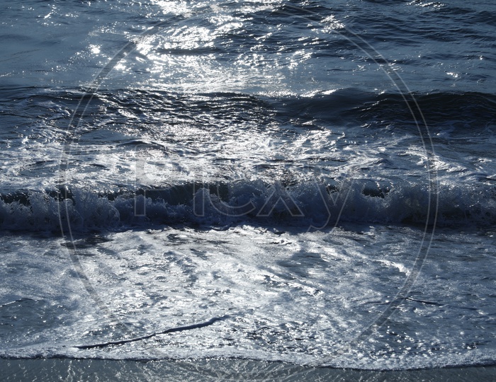 Water wave in a beach