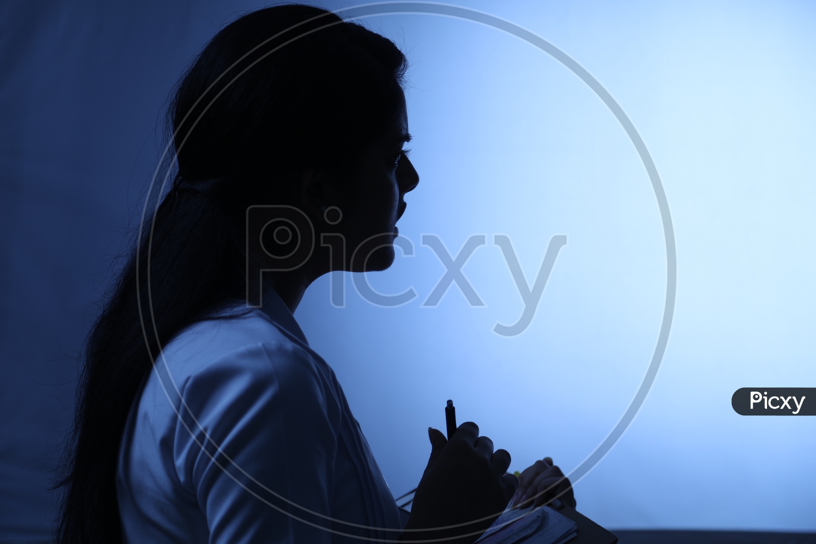Silhouette Of a Nurse In a Hospital