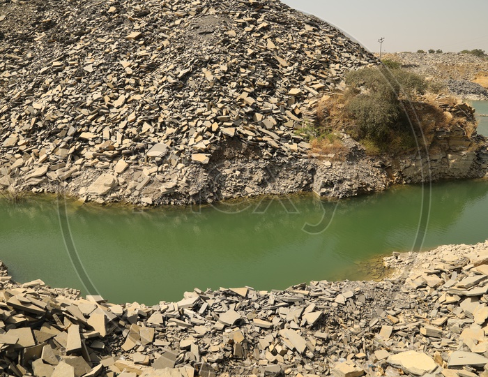 Water near Black stone mining area