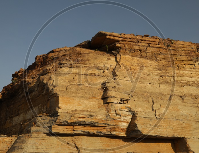 Close up of Dikes - Mountain rocks