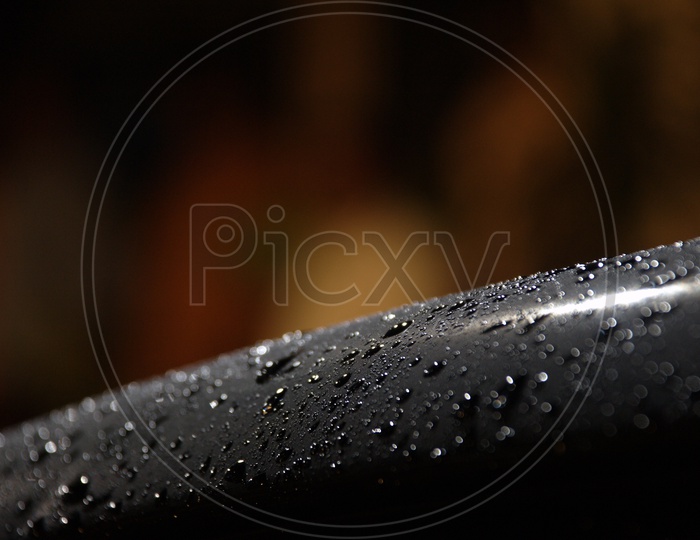 Water droplets abstract background