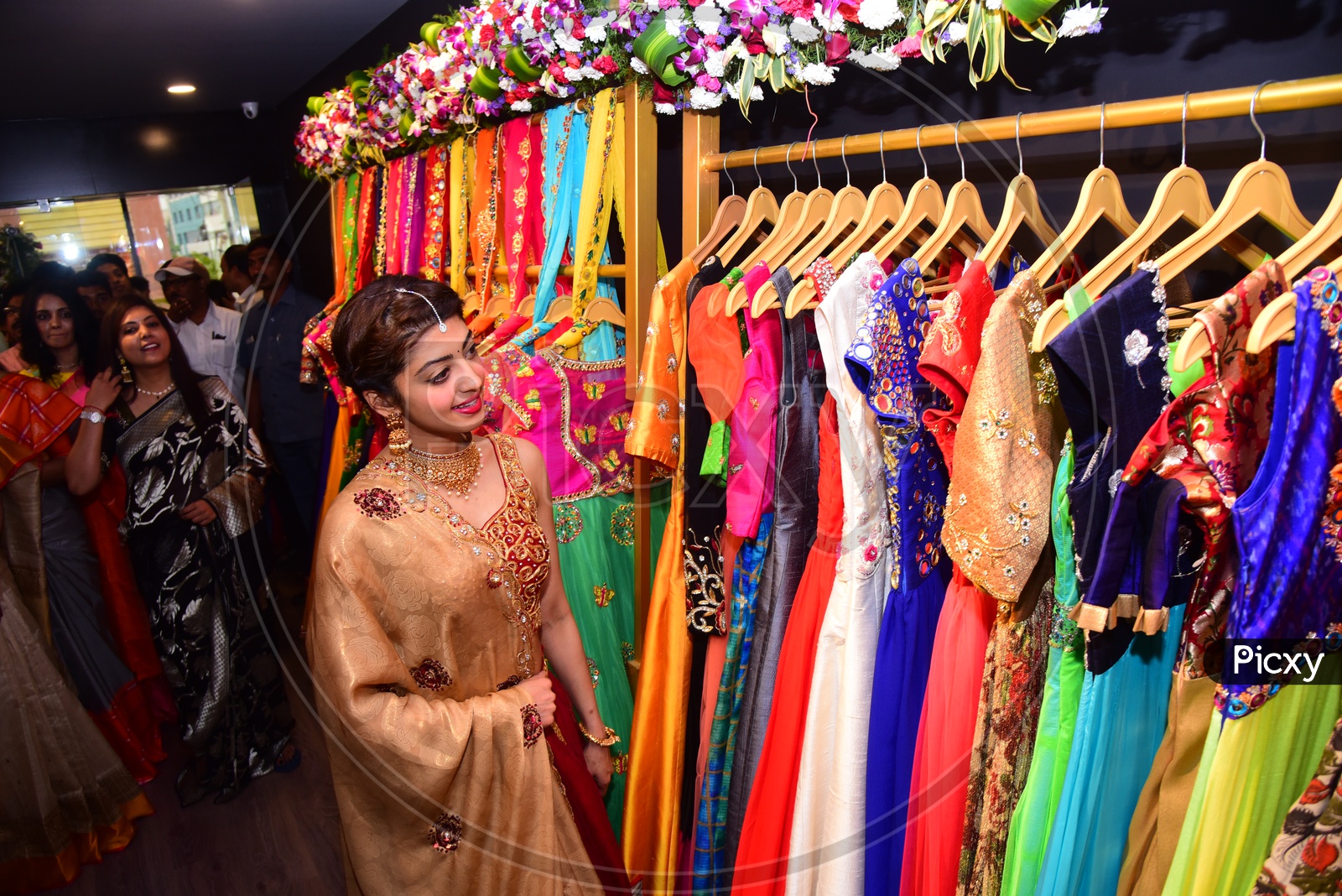 Pranitha Subhash during the inauguration of designer ladies collection showroom