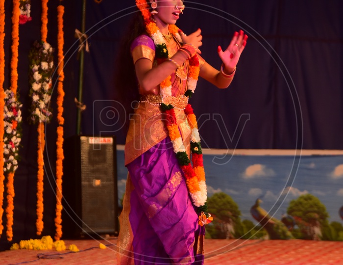 Classical dancer performing on stage