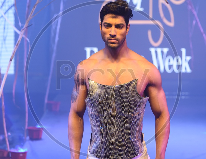 Male Model At AP Fashion Week 2018