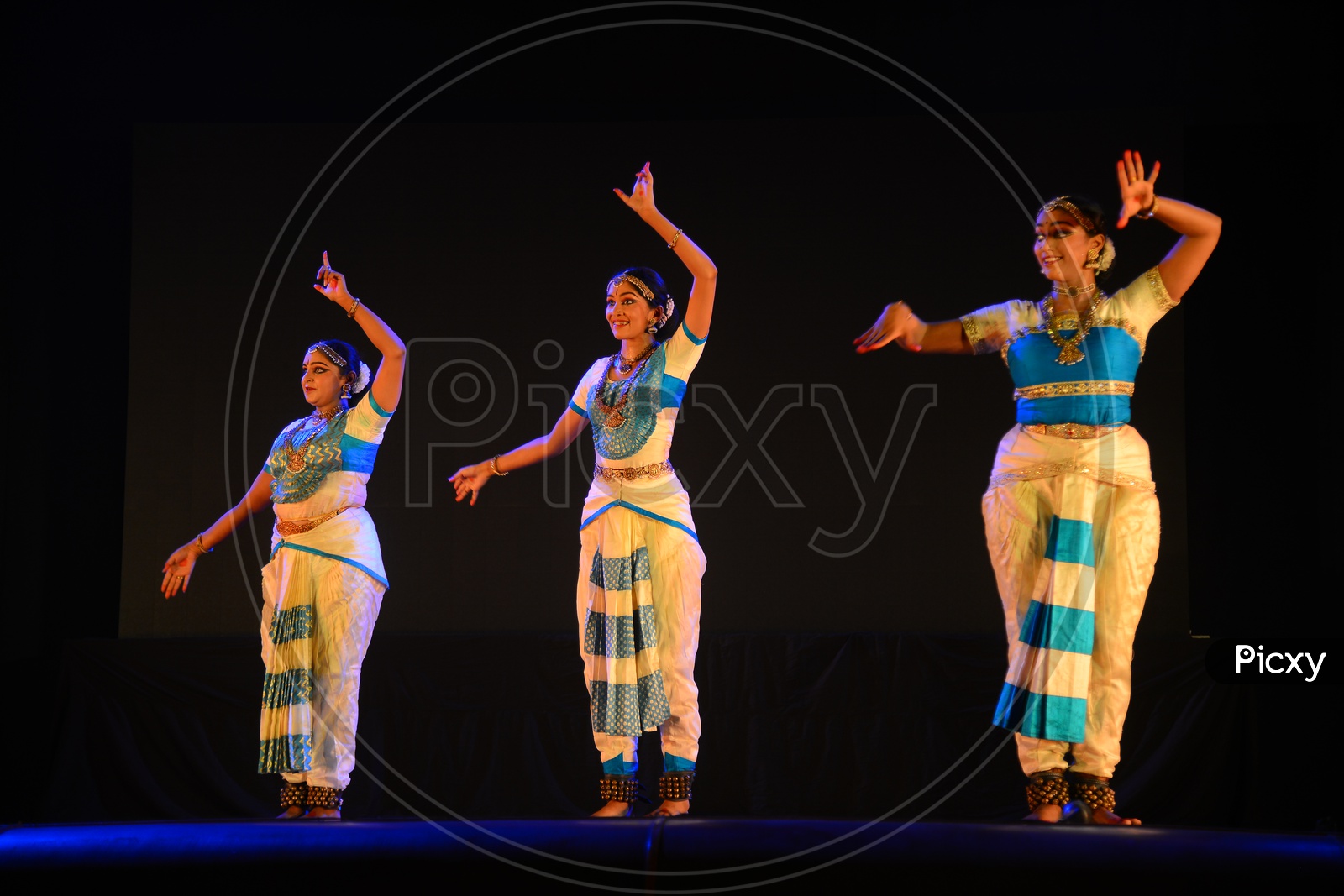 Image of Bharathanatyam , a Classical Dance Art Form Performance By