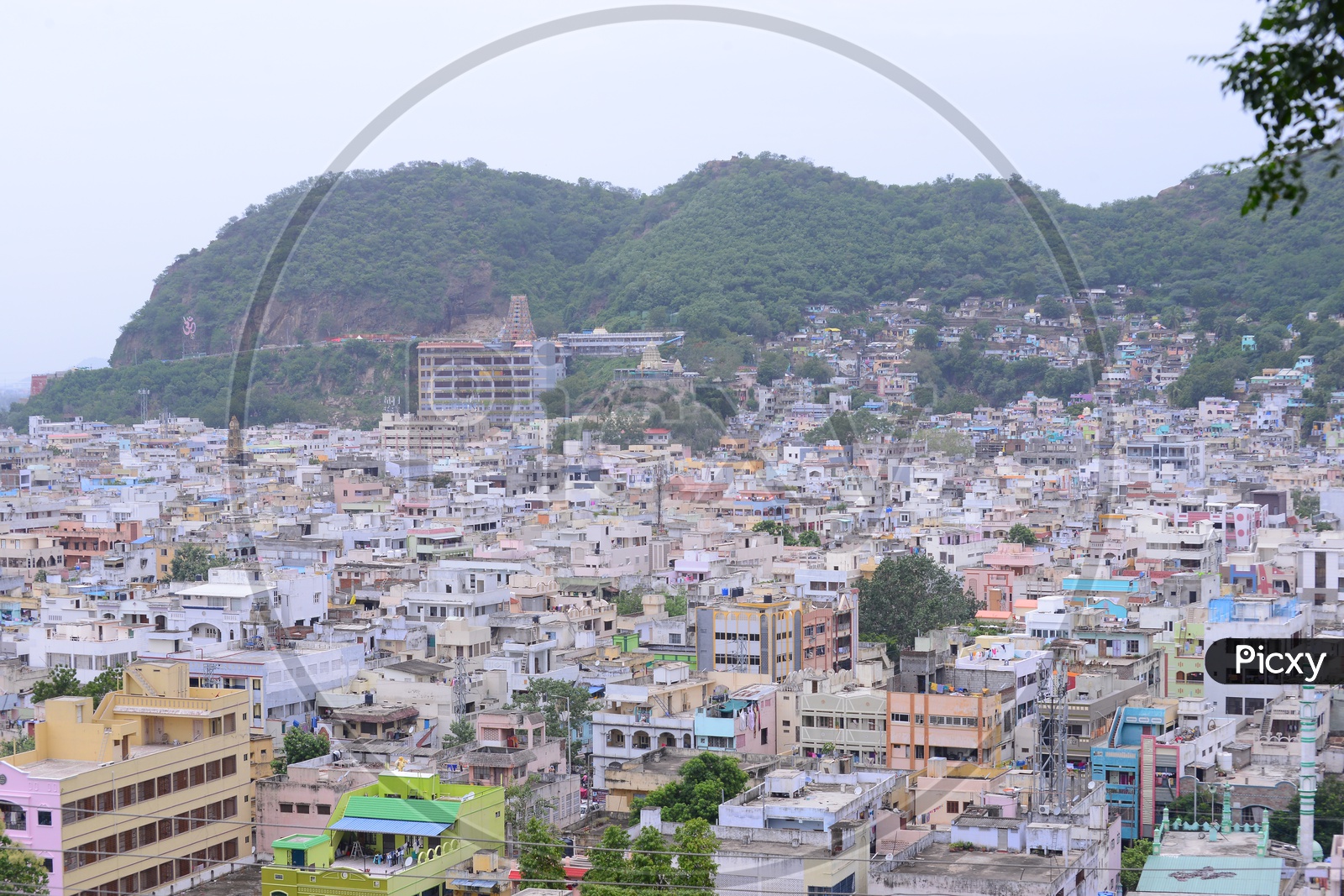 Aerial View Of Vijayawada City