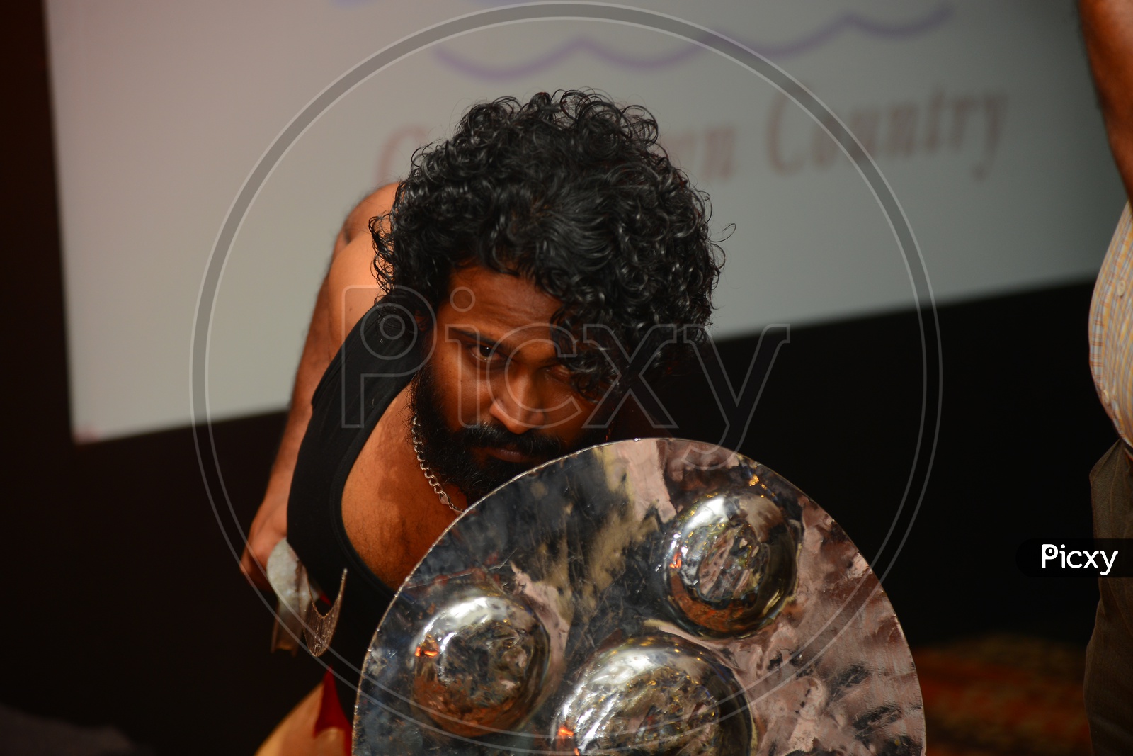 Kalariyapattu or Kalari , a Traditional Martial Art Dance Form Of Kerala Presenting on Stage