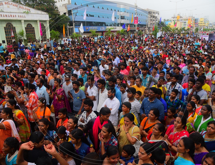 Crowd Watching Stage In an Event