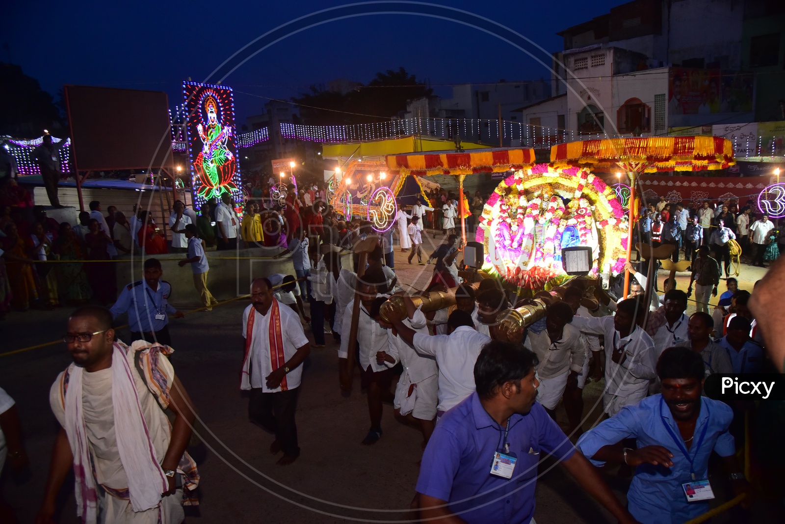 Hindu God Procession In Vijayawada