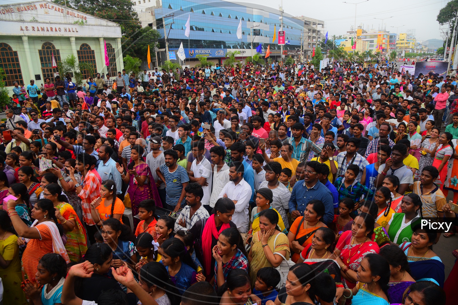 Crowd Watching Stage In an Event