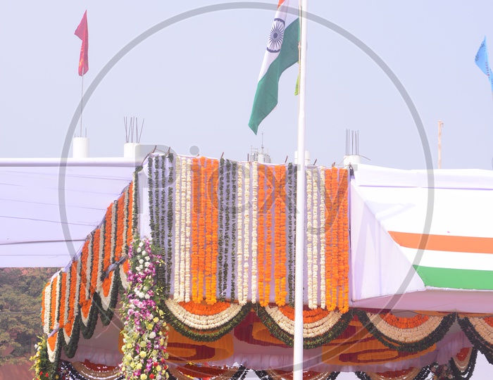 Governor ESI Narasimhan  Hoisting The Indian National Flag at Republic Day Celebrations  in  Vijayawada