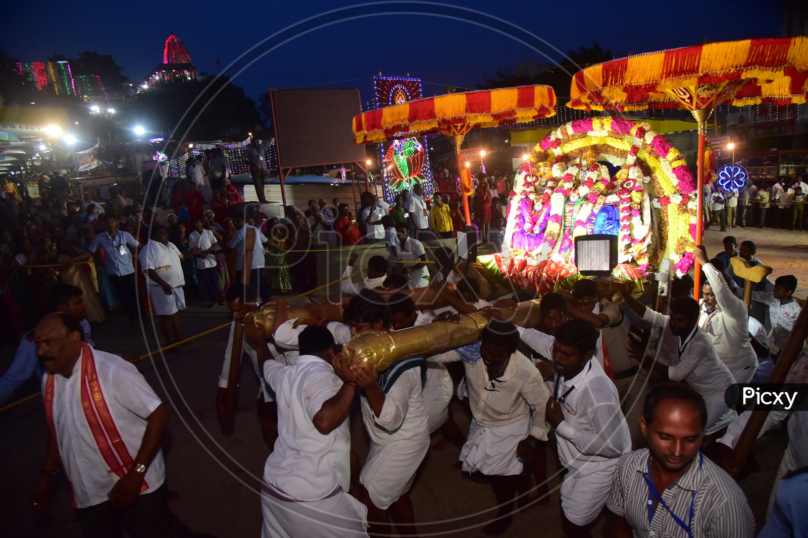 Hindu God Procession In Vijayawada