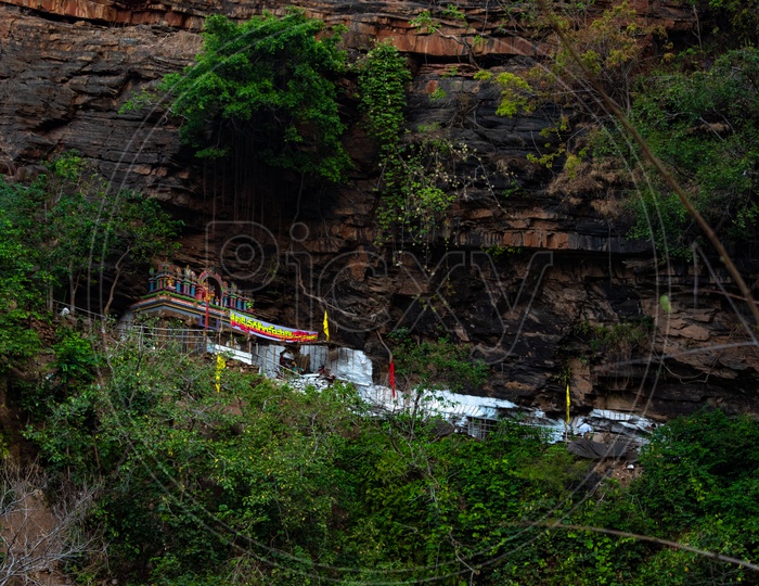 View of Jwala Narasimha swami temple, Ahobilam, Kurnool District, Andhra Pradesh.