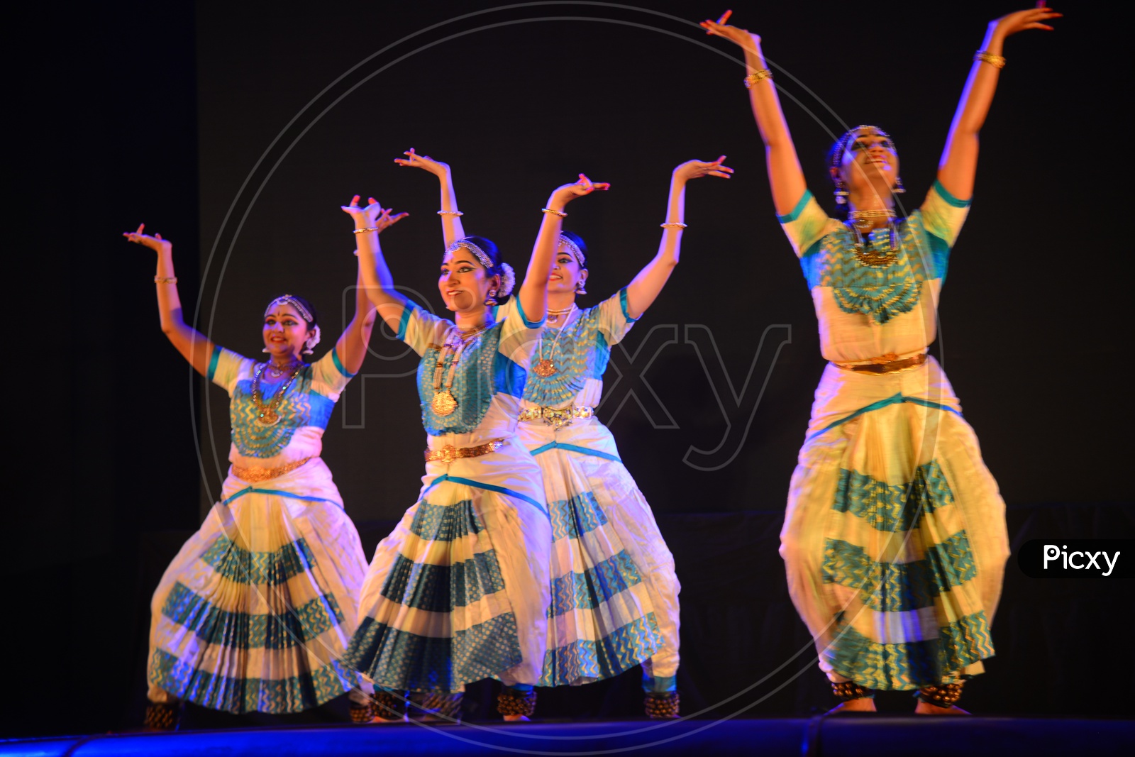 Image of Bharathanatyam , a Classical Dance Art Form Performance By