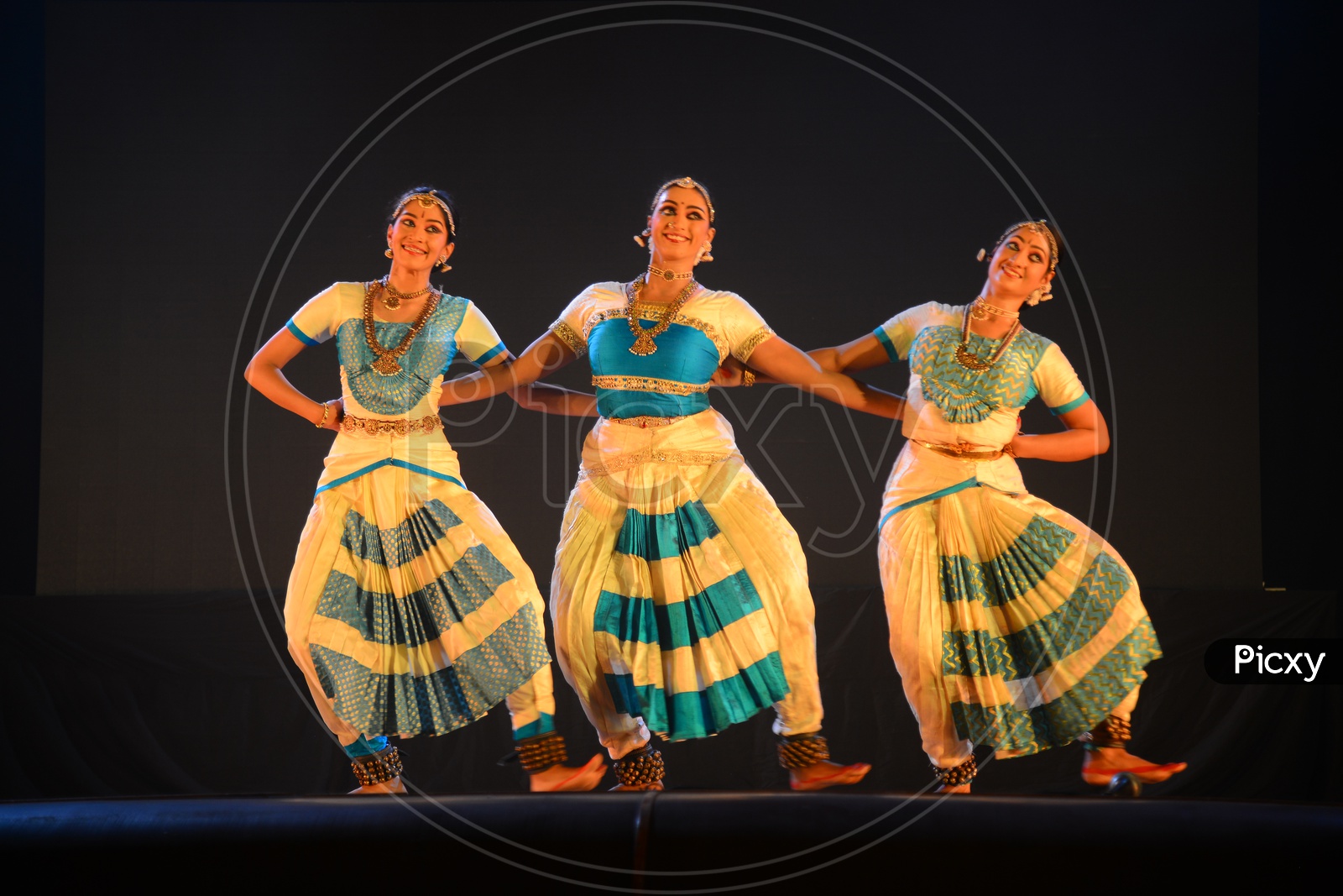 Bharathanatyam , a Classical Dance Art Form Performance By artists On Stage