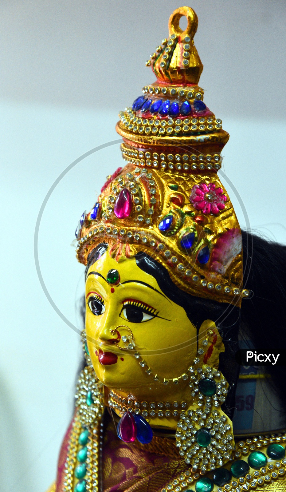 Decorated Hindu Goddess Statue