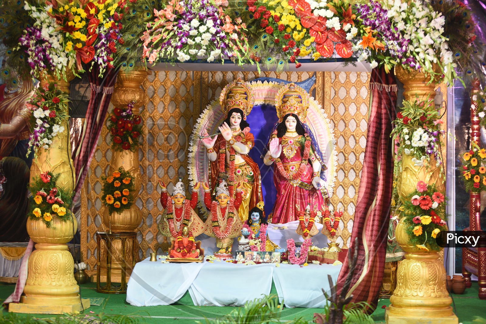 Lord  Sri Krishna and  Radha Idols